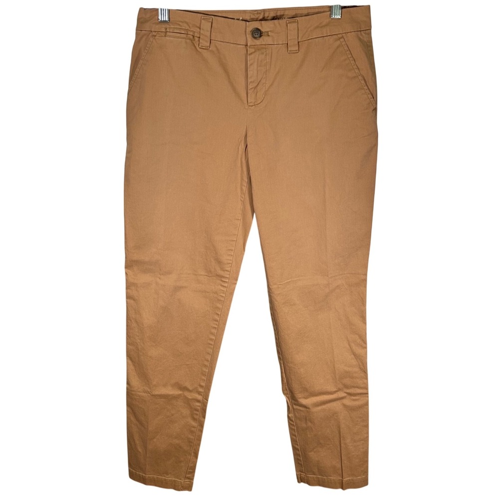 Gap Khakis Broken-In Straight Leg Pants Women's Size 4 Brown Chino Trousers